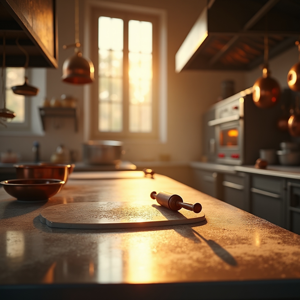 Cucina professionale della scuola di pasticceria con attrezzature artigianali